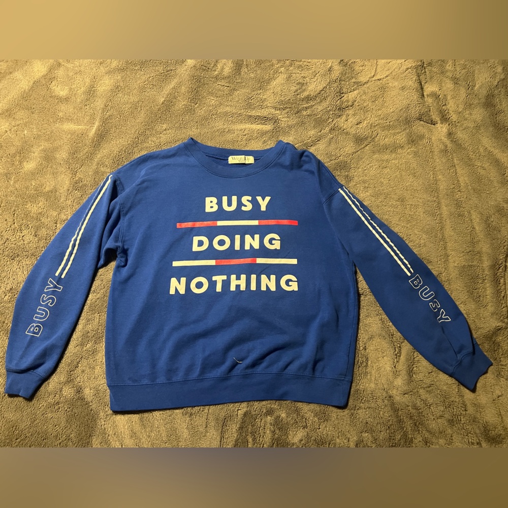 Wound Up sweatshirt sz XL crewneck blue vintage